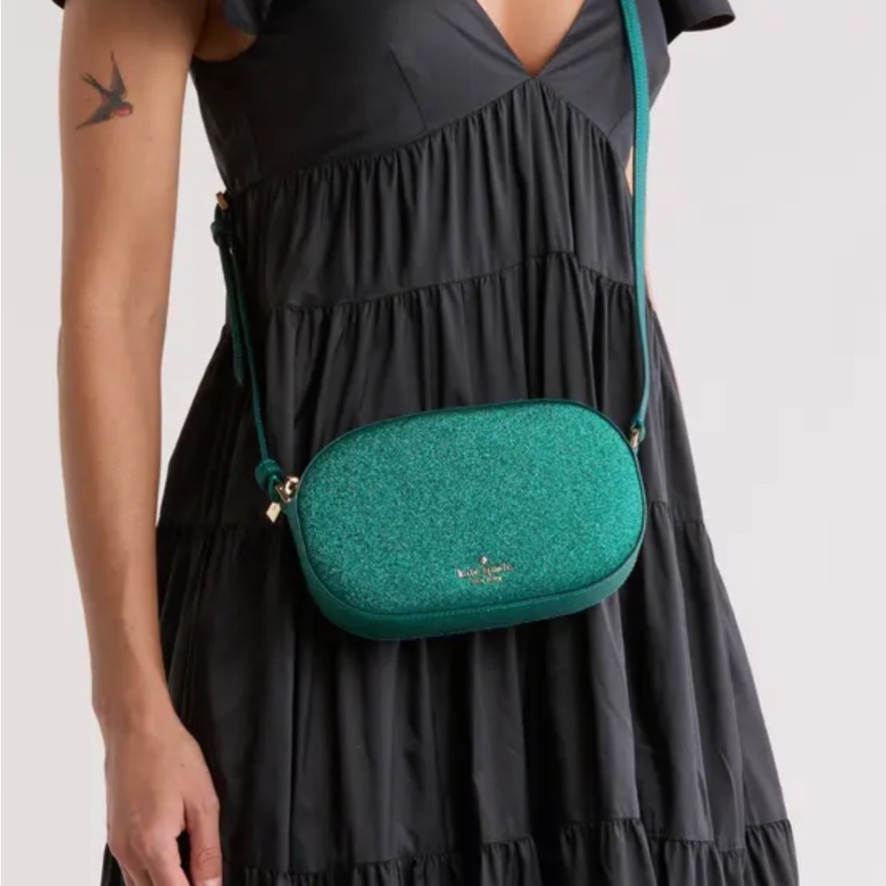 NWT amazing green sparkle bag